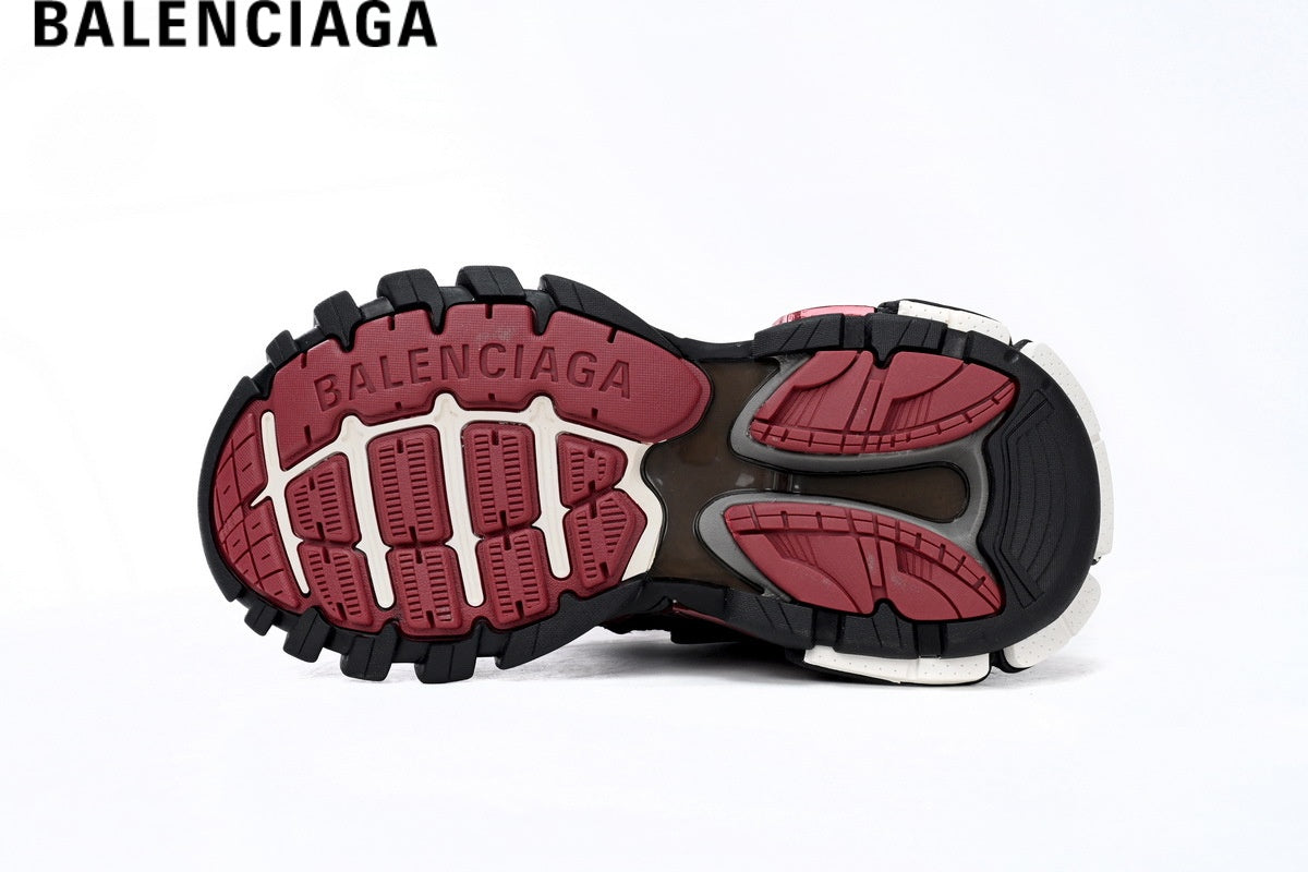 Balenciaga Track 2 men's shoes women sneakers - Black & Red