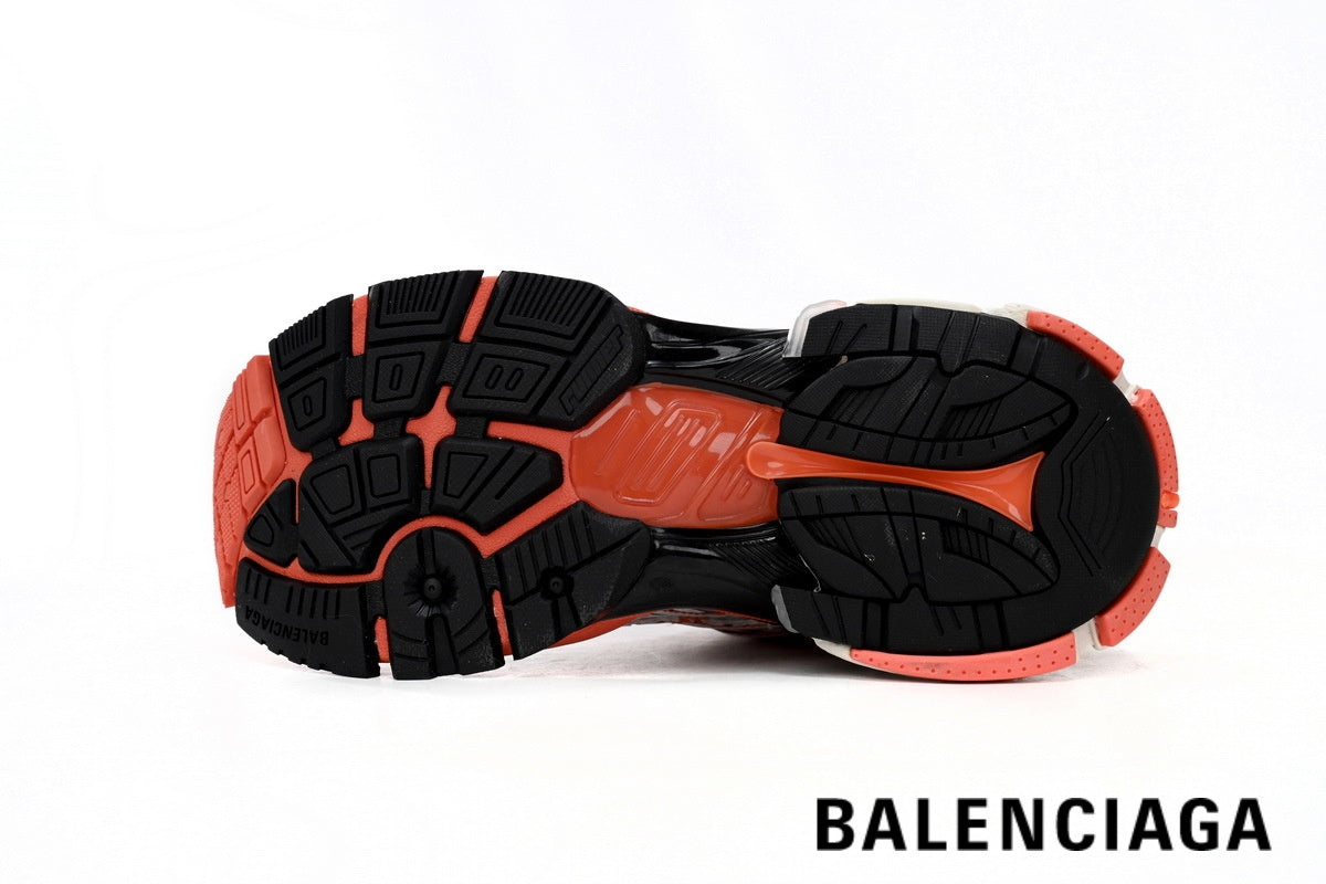Balenciaga Runner men's shoes women sneakers ¨C White, Black & Orange