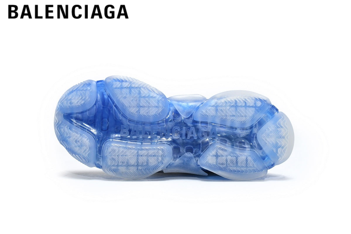 Balenciaga Triple S men's shoes women sneakers ¡ª White / Blue