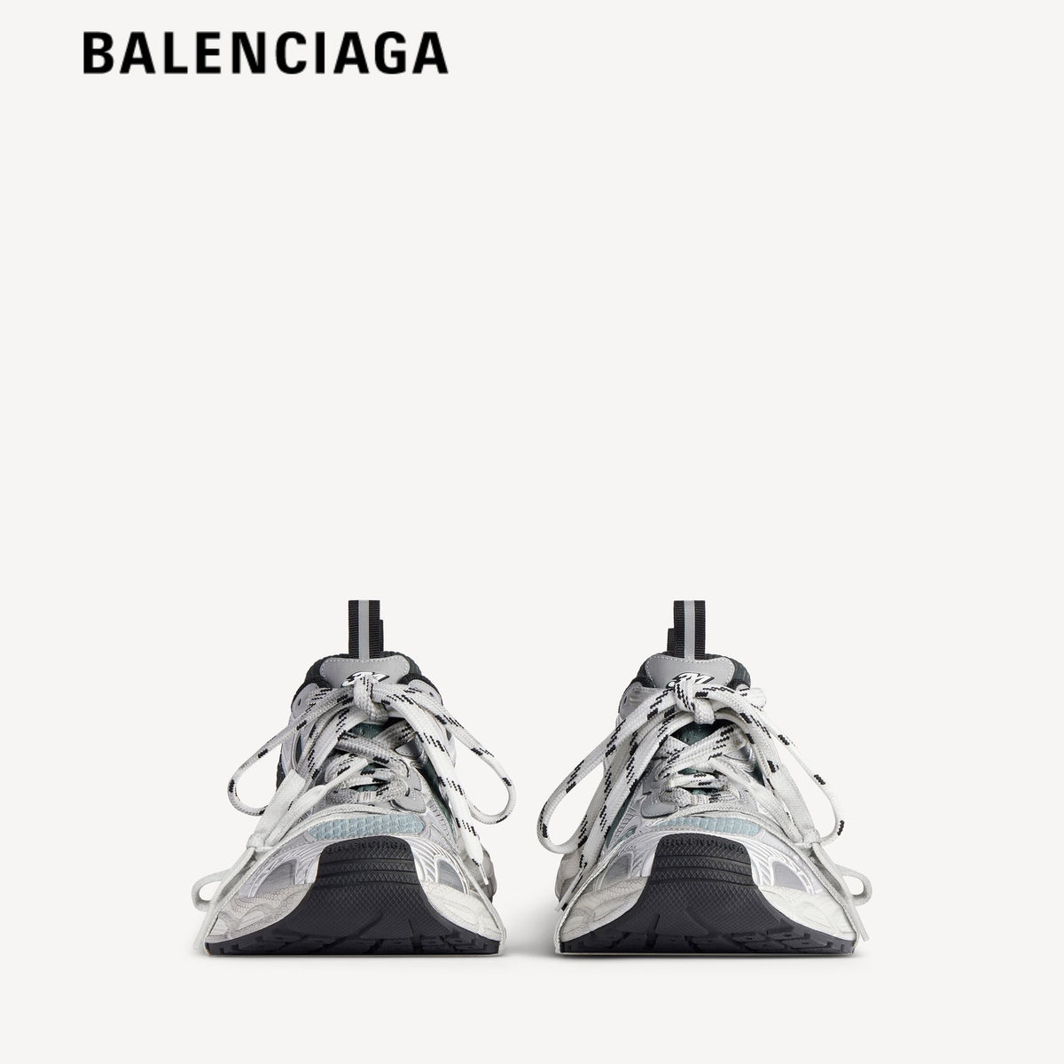 Balenciaga 3XL men's shoes women sneakers Silver Dark Green