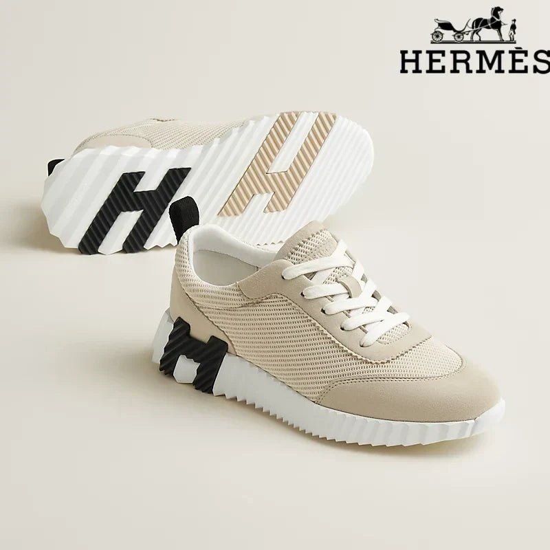 Herm¨¨s Beige Electric Sneakers