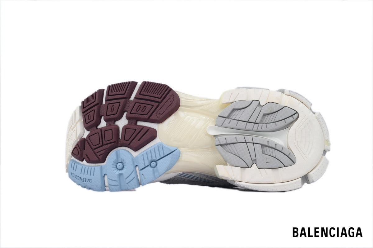 Balenciaga Runner men's shoes women sneakers ¨C White, Light Blue & Pink