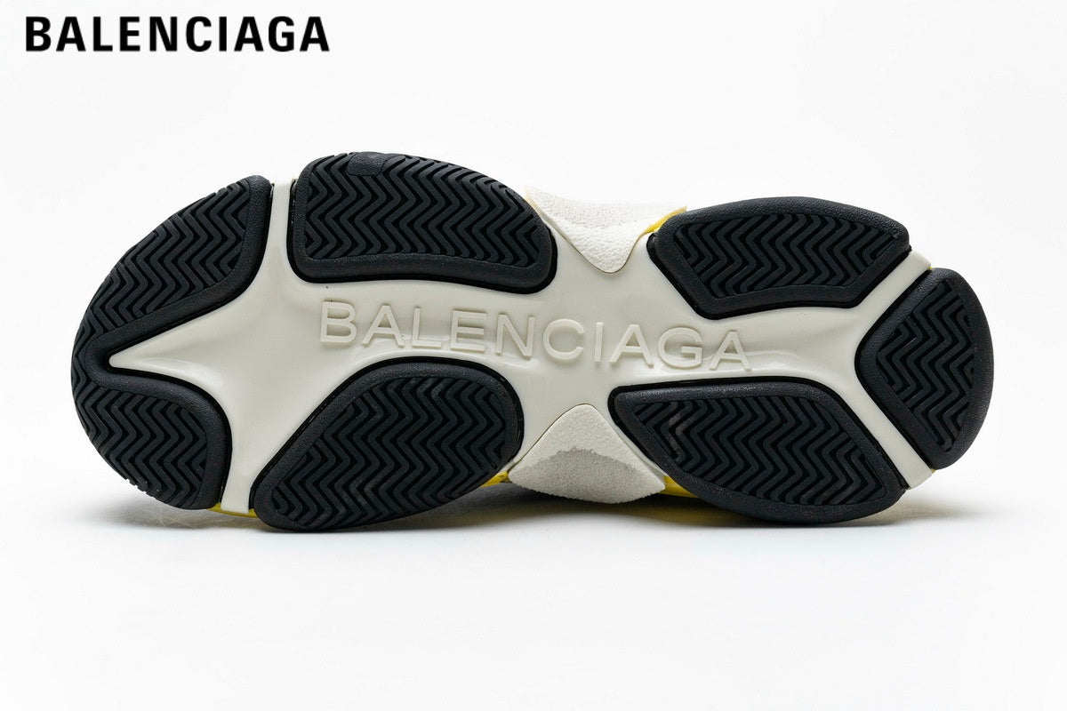 Balenciaga Triple S men's shoes women sneakers¡ª Black / Yellow