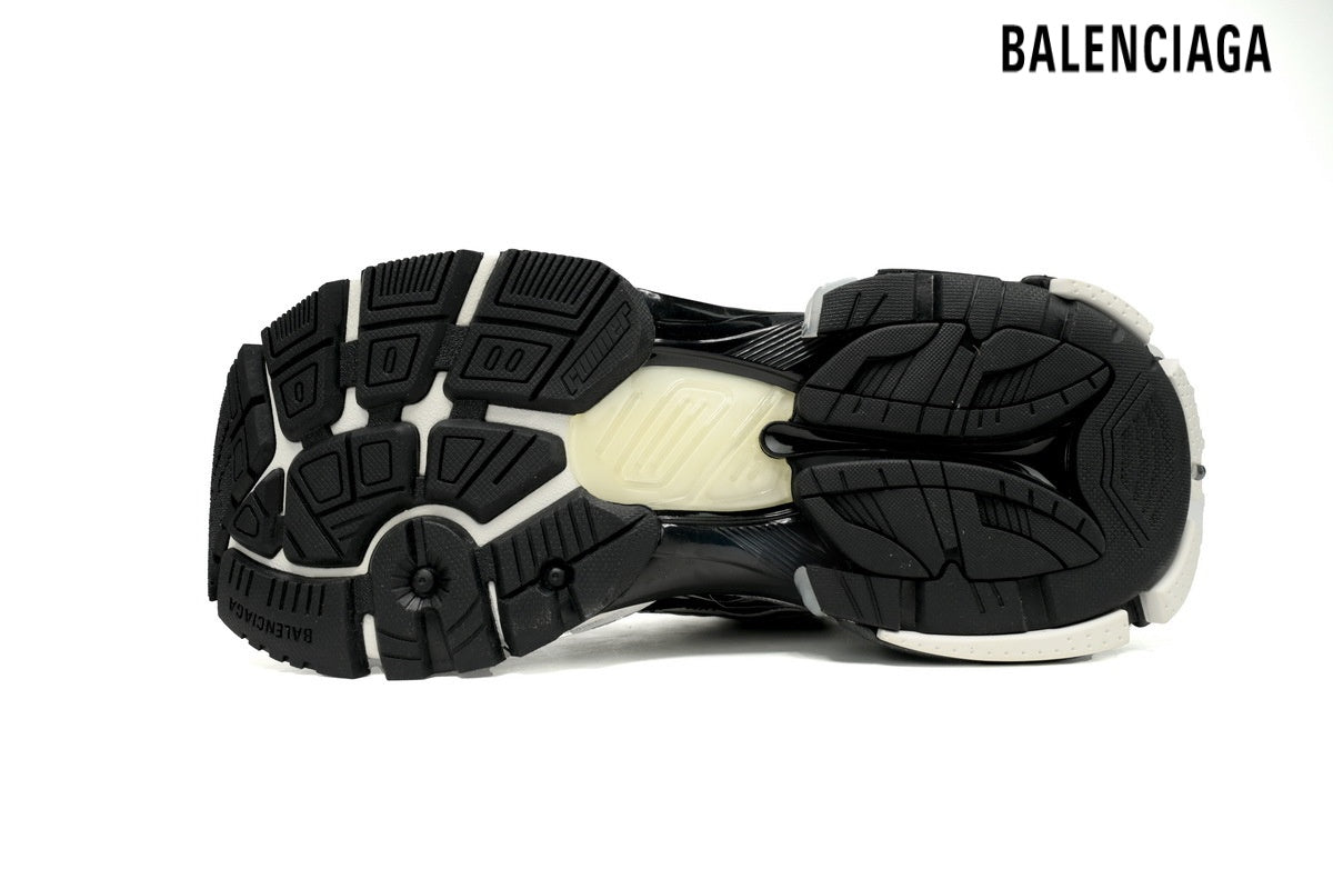 Balenciaga Runner Mid men's shoes women sneakers Black White Vintage