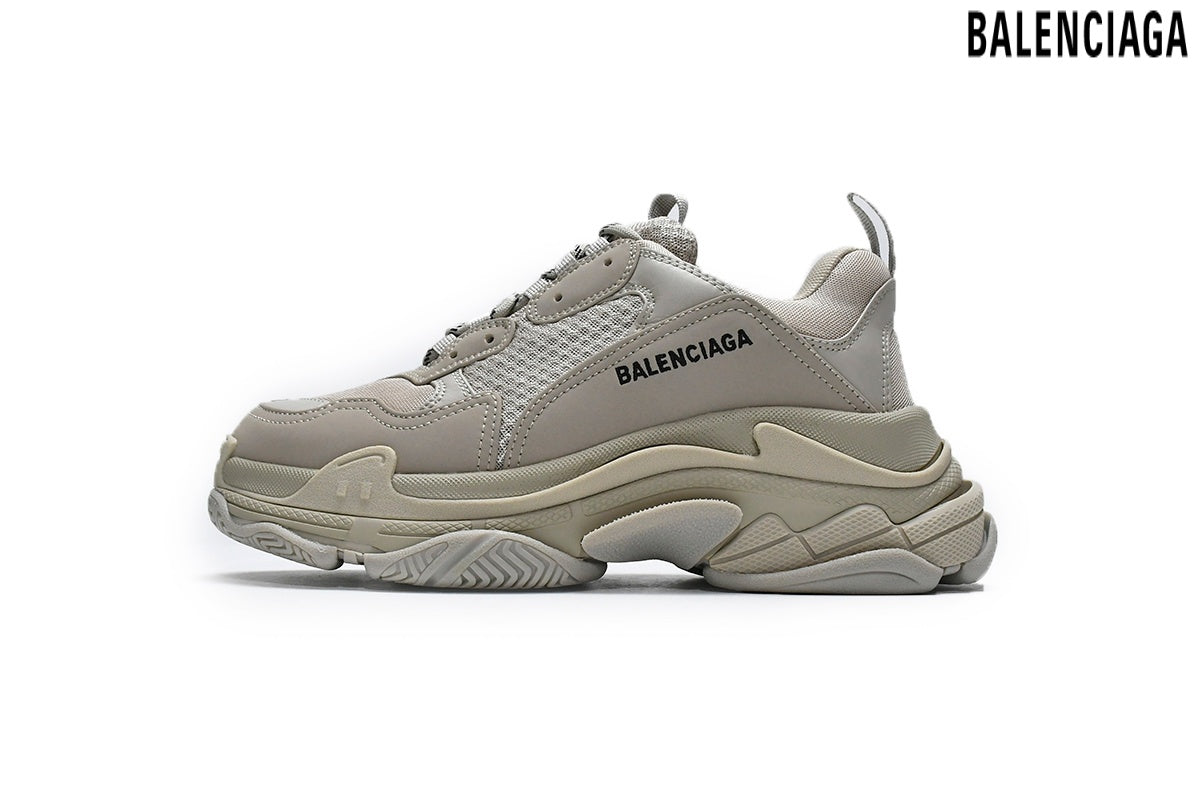 Balenciaga Triple S men's shoes  women sneakers ¨C Beige