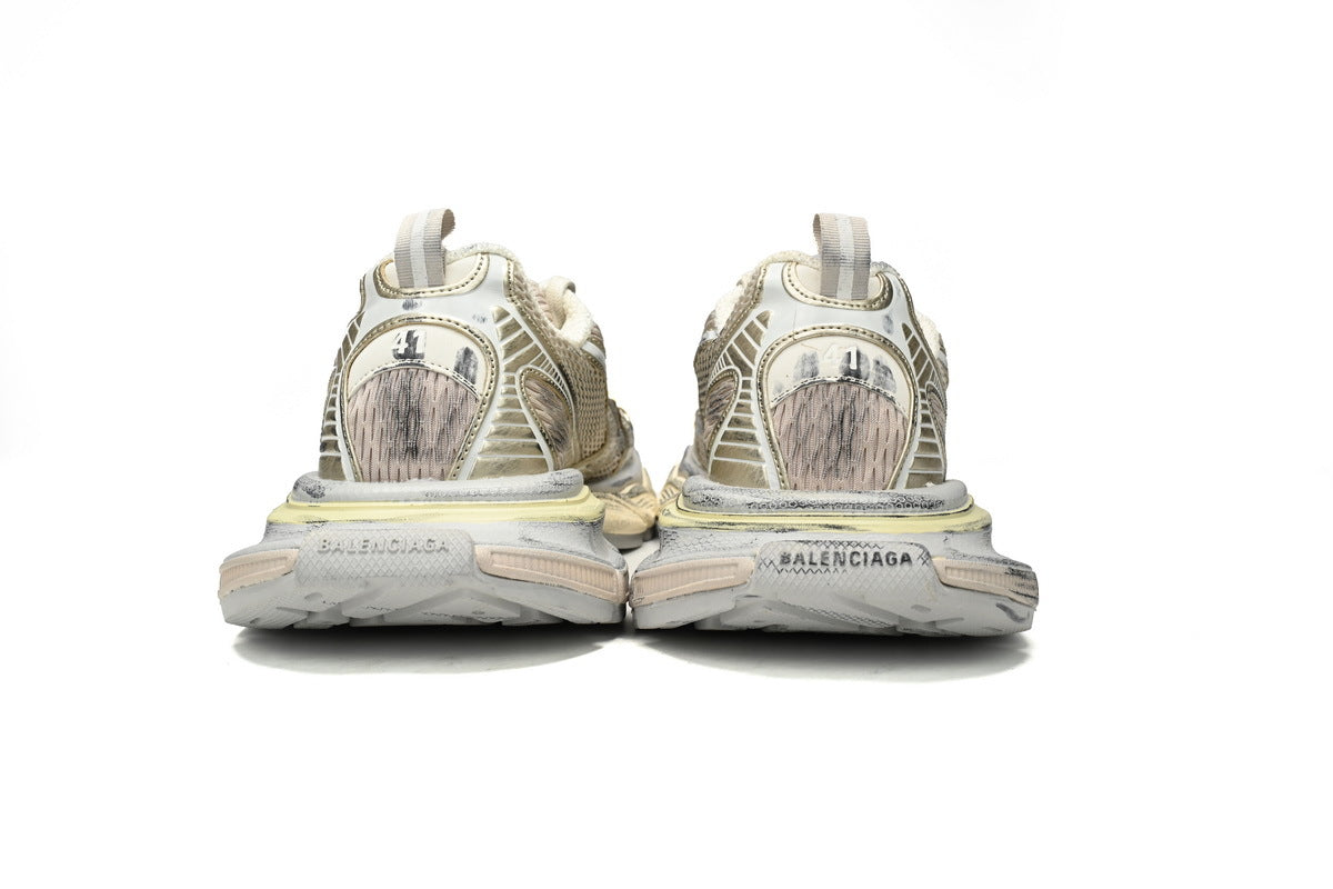 Balenciaga 3XL men's shoes Track Sneaker ¨C Low-Top Chunky Sole balenciaga runners Golden Champagne