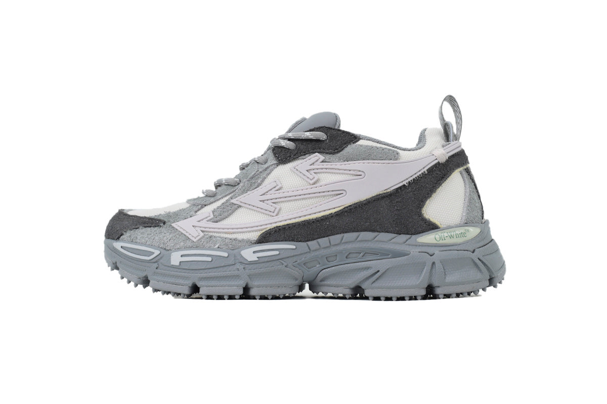 Off-White Be Right Back Women's Men's Gray & White Chunky Sneakers