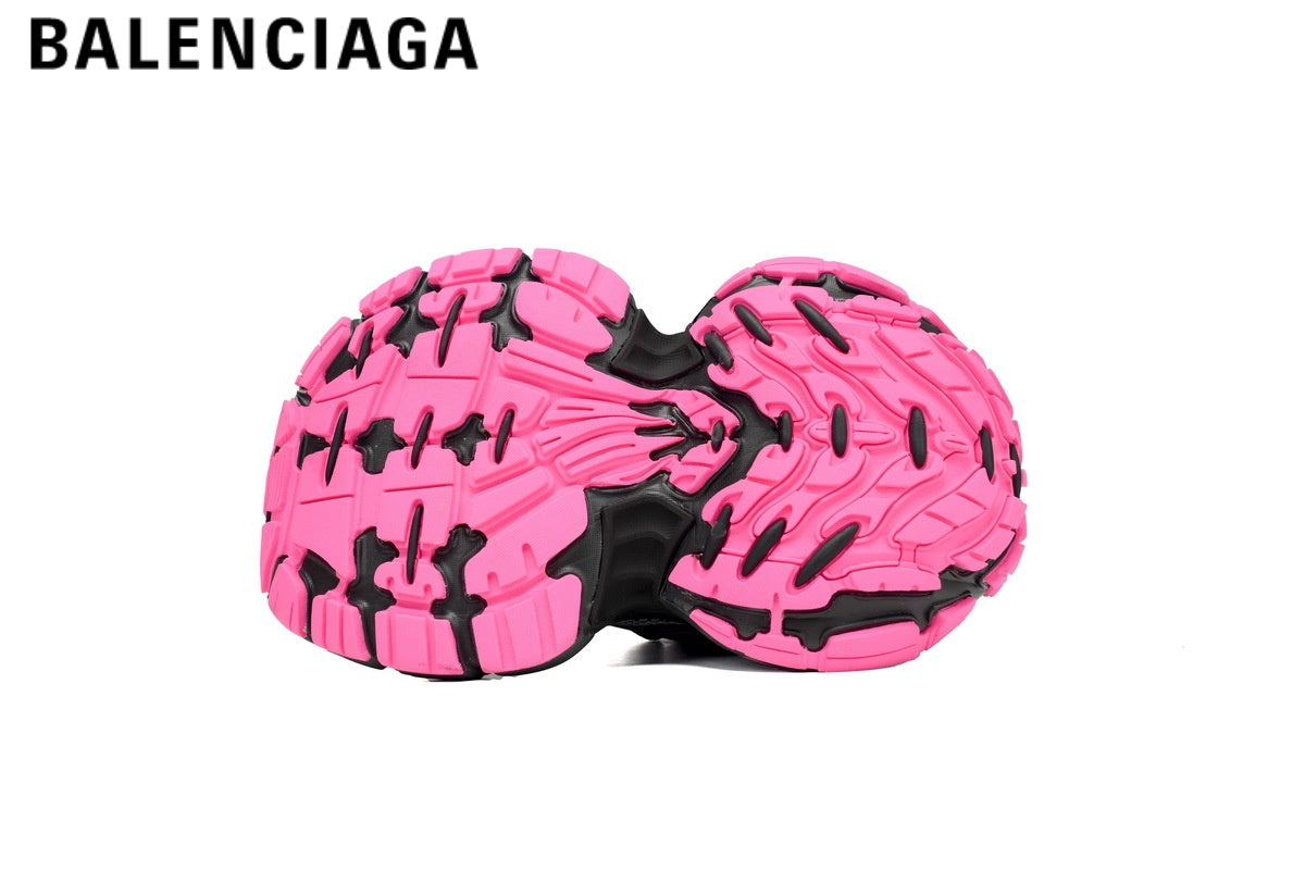 Balenciaga Cargo men's shoes  women sneakers ¡ª Dark Gray / Hot Pink
