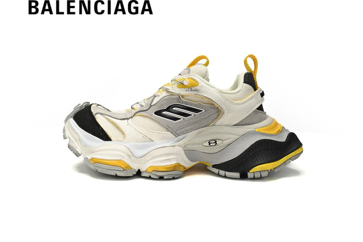 Balenciaga Cargo men's shoes  women sneakers  White Black Yellow