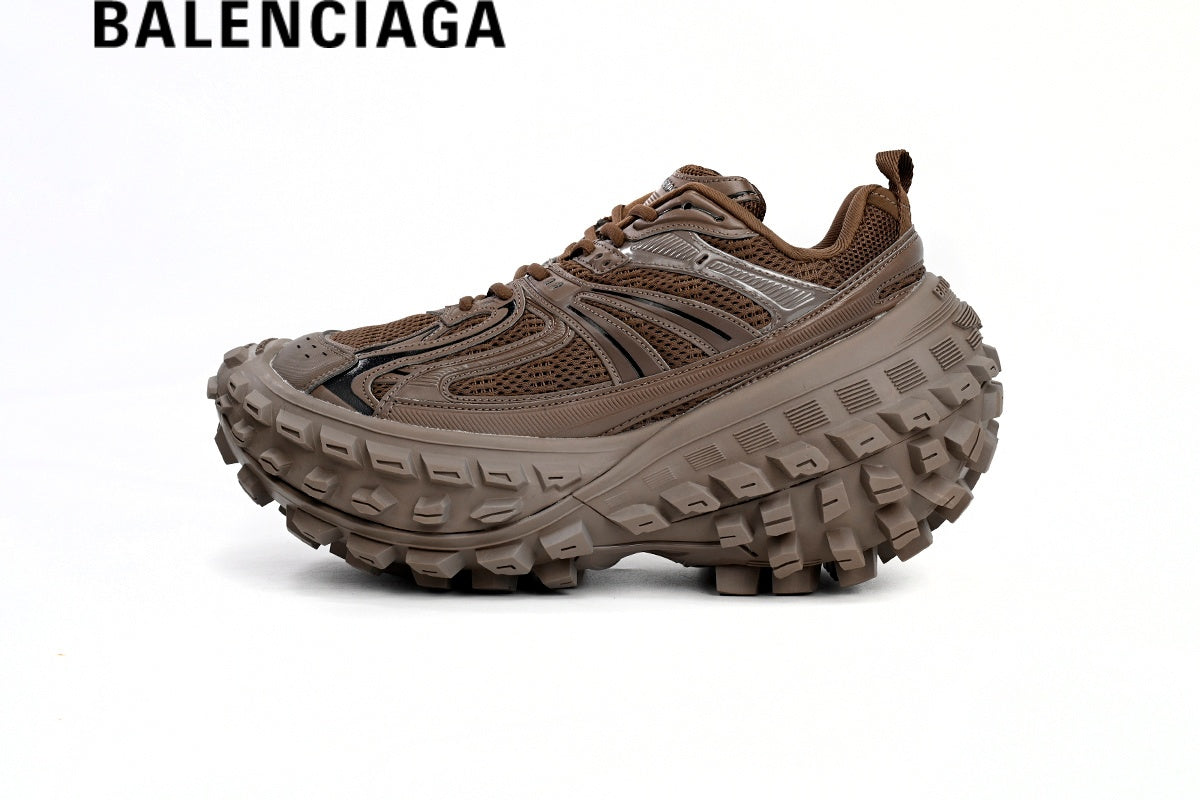 Balenciaga Brown Defender men's shoes  women sneakers