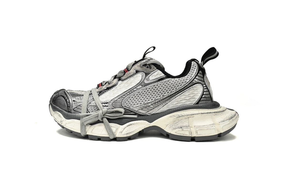 Balenciaga 3XL  men's shoes Track Sneaker ¨C Low-Top Chunky Sole balenciaga runners  White lime