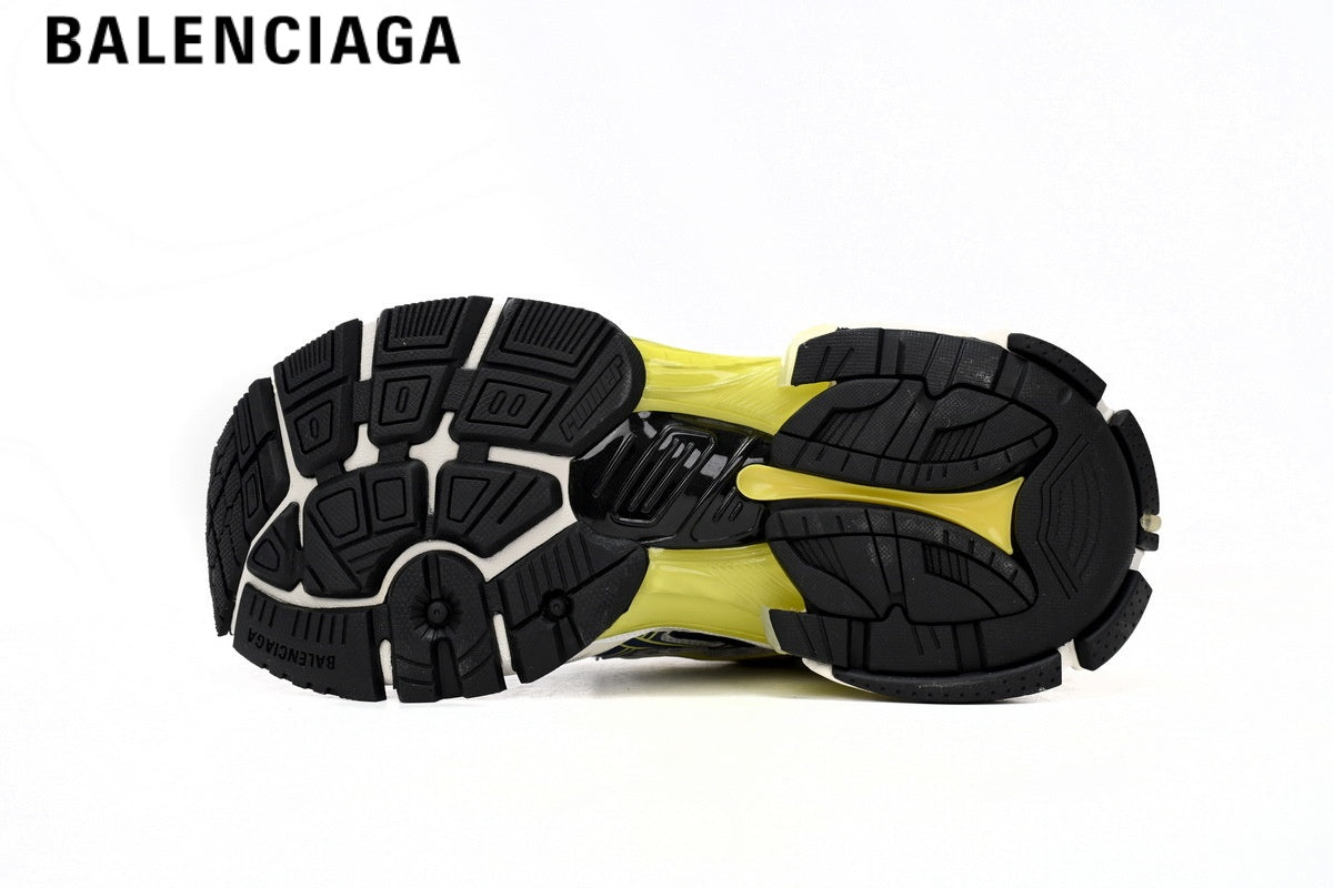Balenciaga Runner men's shoes  women sneakers ¡ª White, Blue & Yellow