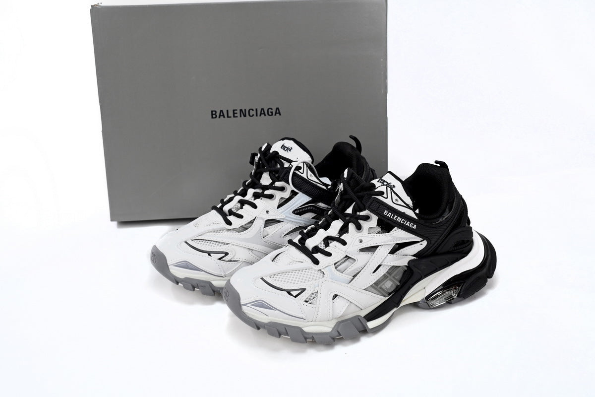 Balenciaga men's shoes  Track.2 Sneakers balenciaga runners   White and black
