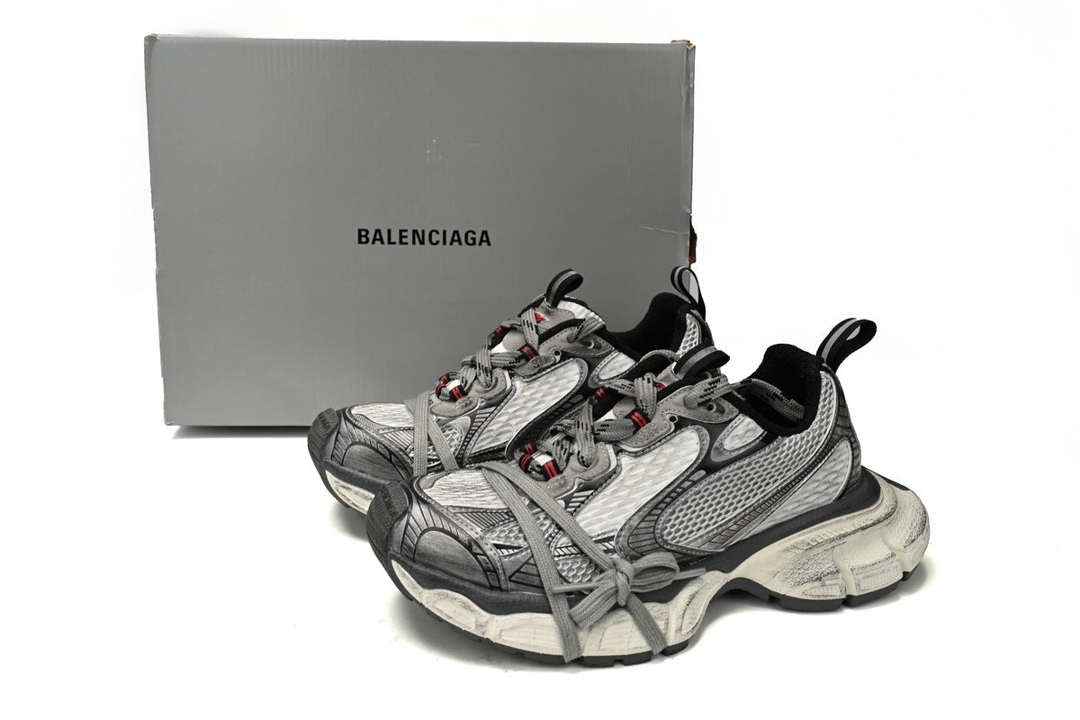 Balenciaga 3XL  men's shoes Track Sneaker ¨C Low-Top Chunky Sole balenciaga runners  White lime