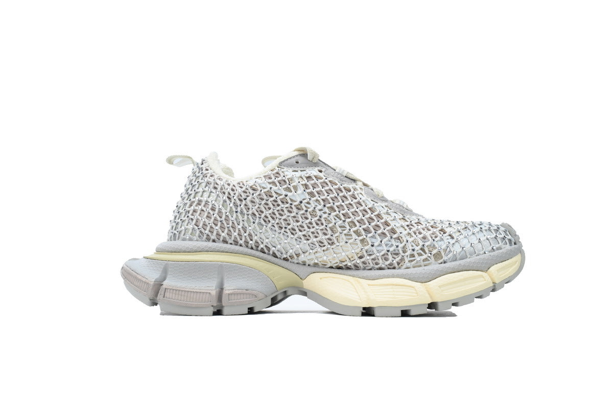 Balenciaga 3XL men's shoes Track Sneaker ¨C Low-Top Chunky Sole  balenciaga runners White