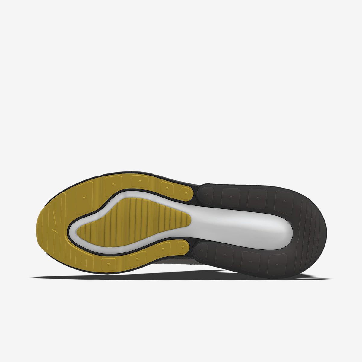 Nike Air Max 270 By You ¨C Grey/Black/Gold Custom Sneaker