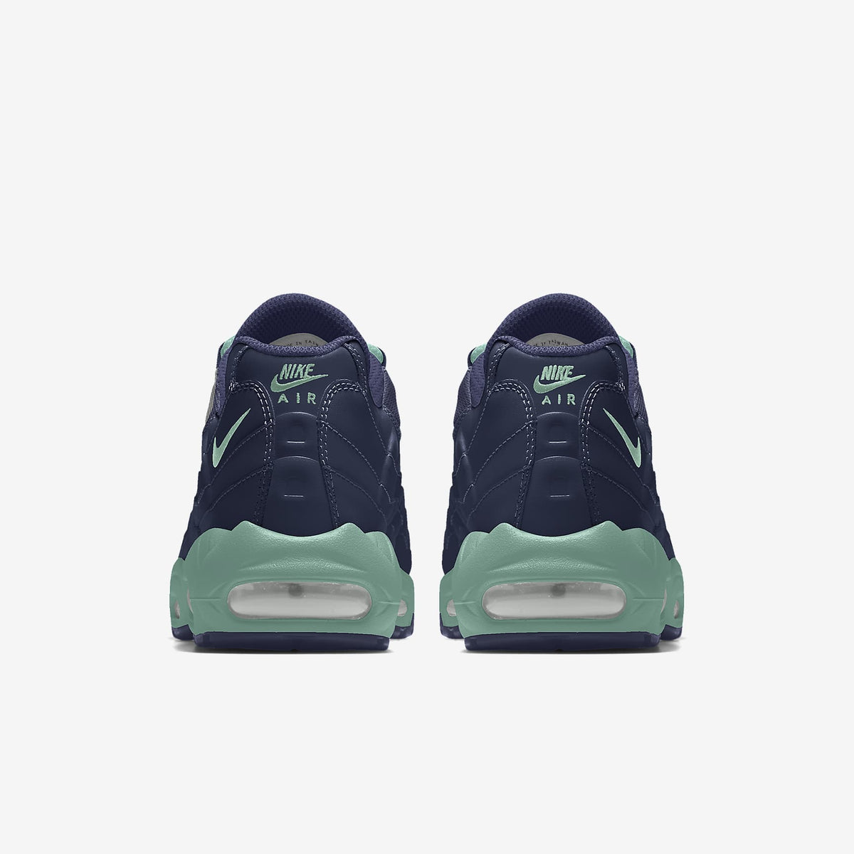 Nike Air Max 95 ¨C Navy / Teal / Green Mesh Athletic Sneakers