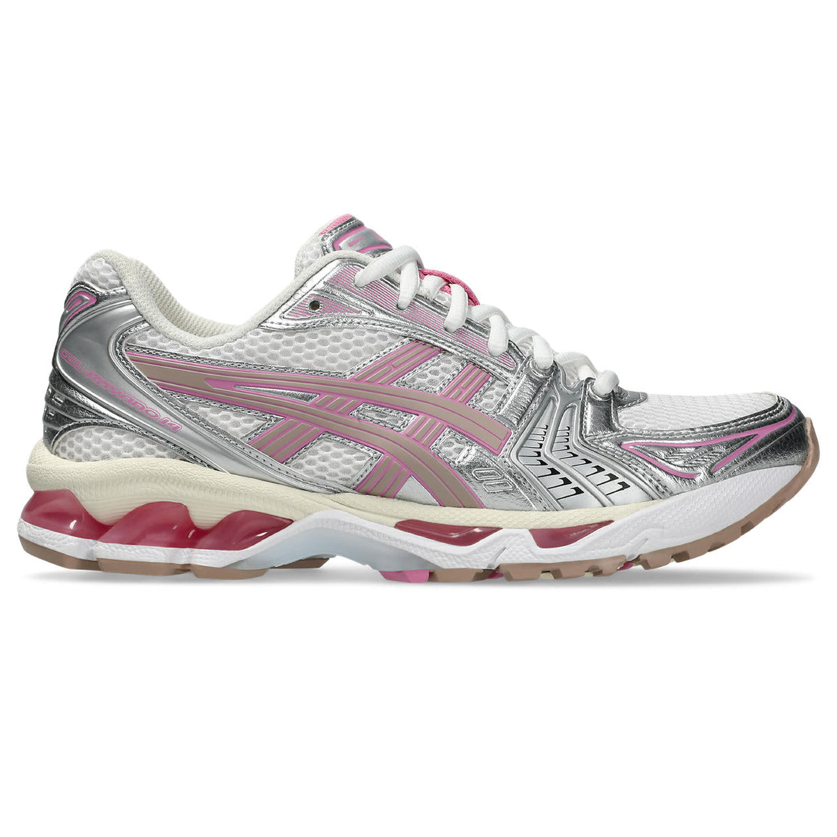 Asics  shoes  neutral running shoes mens  sneakers Gel-Nimbus 9 White / Silver / Pink