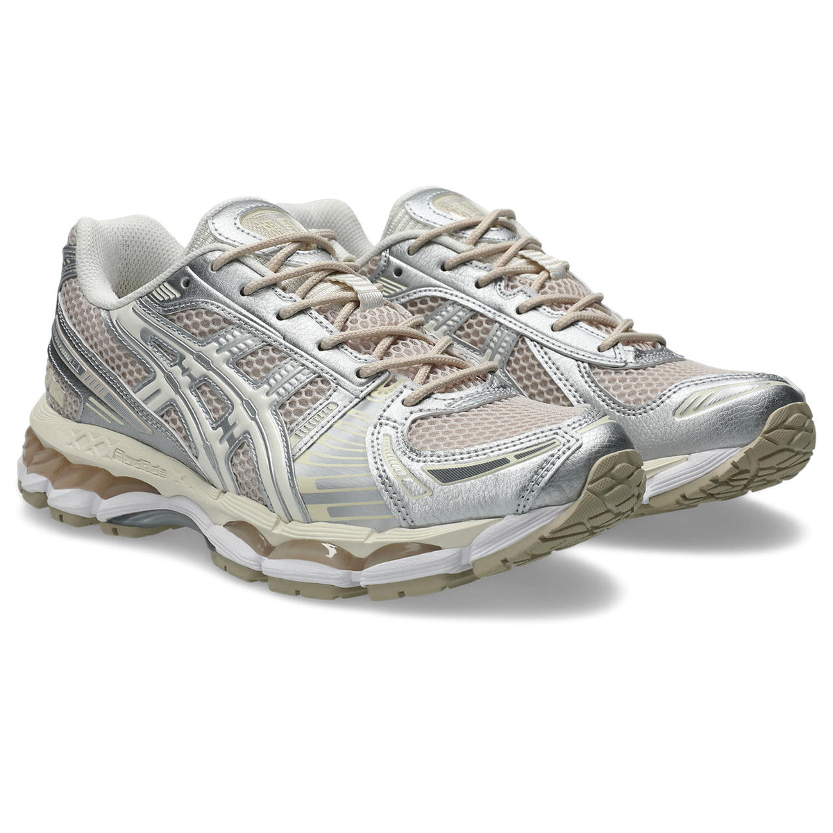 Asics  shoes  neutral running shoes mens  sneakers Gel-Nimbus 9 Silver / Beige / Off-White