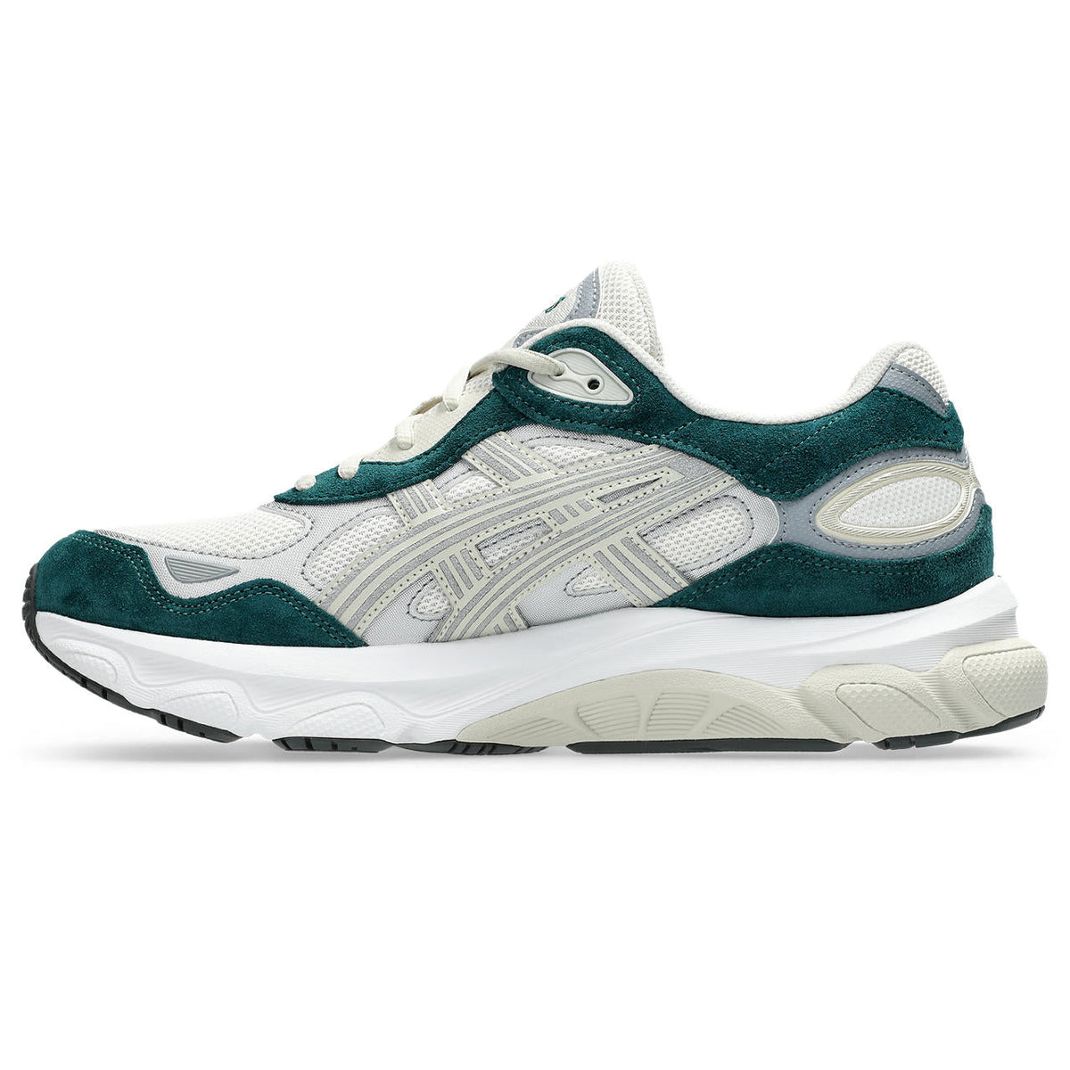 Asics womens shoes  neutral running shoes mens  sneakers Gel-Nimbus 24 ¨C Cream/Teal Green Sneaker