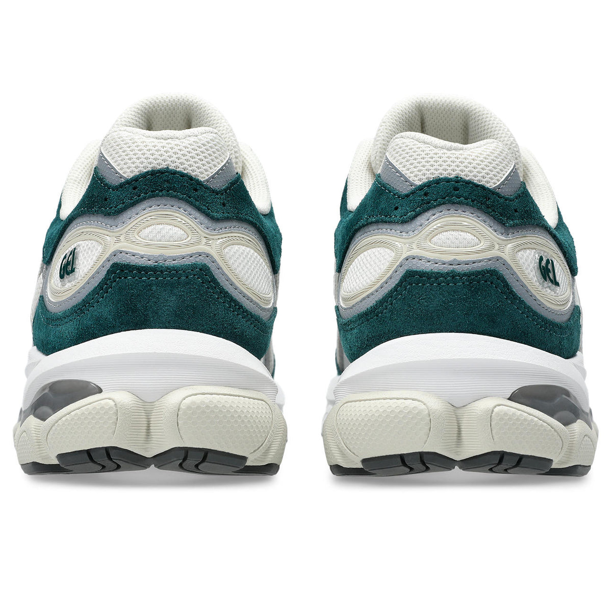 Asics womens shoes  neutral running shoes mens  sneakers Gel-Nimbus 24 ¨C Cream/Teal Green Sneaker