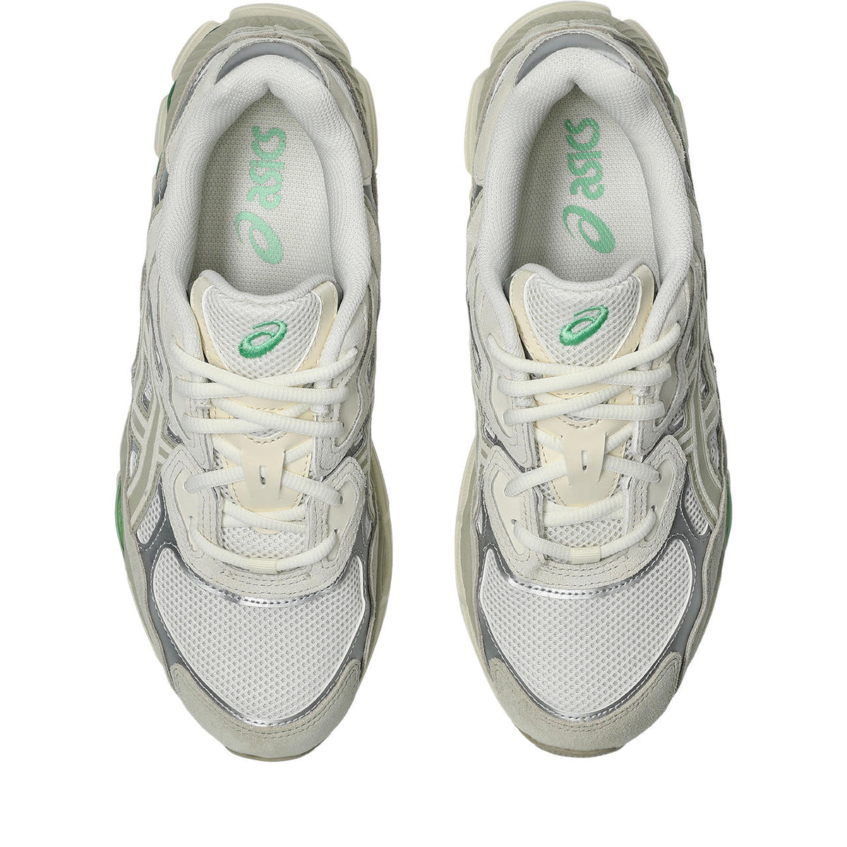 Asics womens shoes  neutral running shoes mens  sneakers Gel-Kayano 14 ¨C Off-White/Silver/Light Olive Sneaker