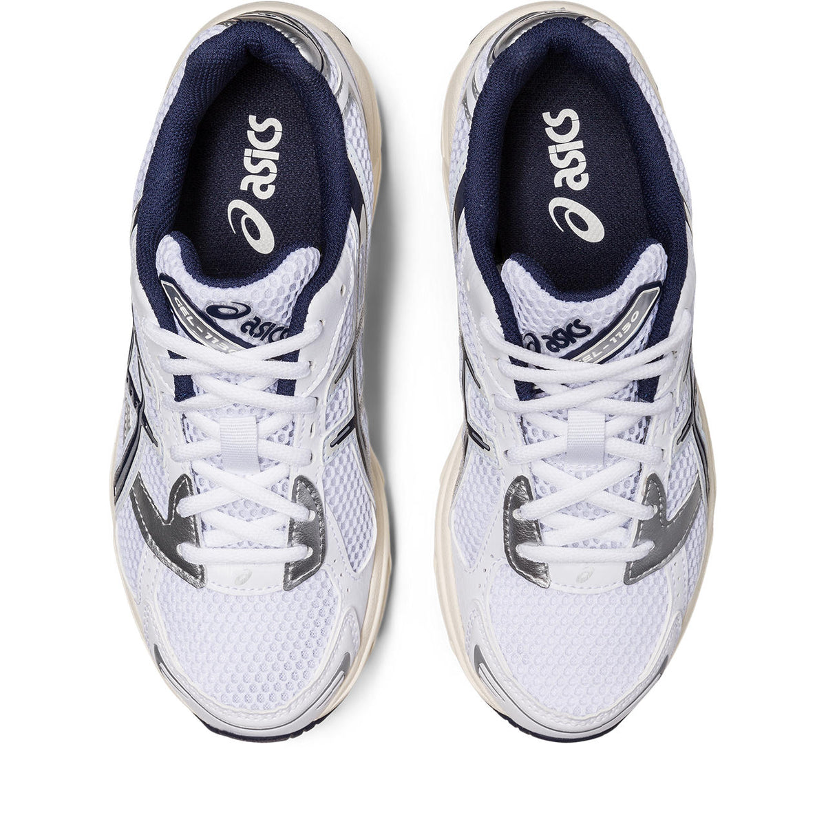 Asics womens shoes  neutral running shoes mens  sneakers Gel-1130 ¨C White/Navy/Silver Sneaker