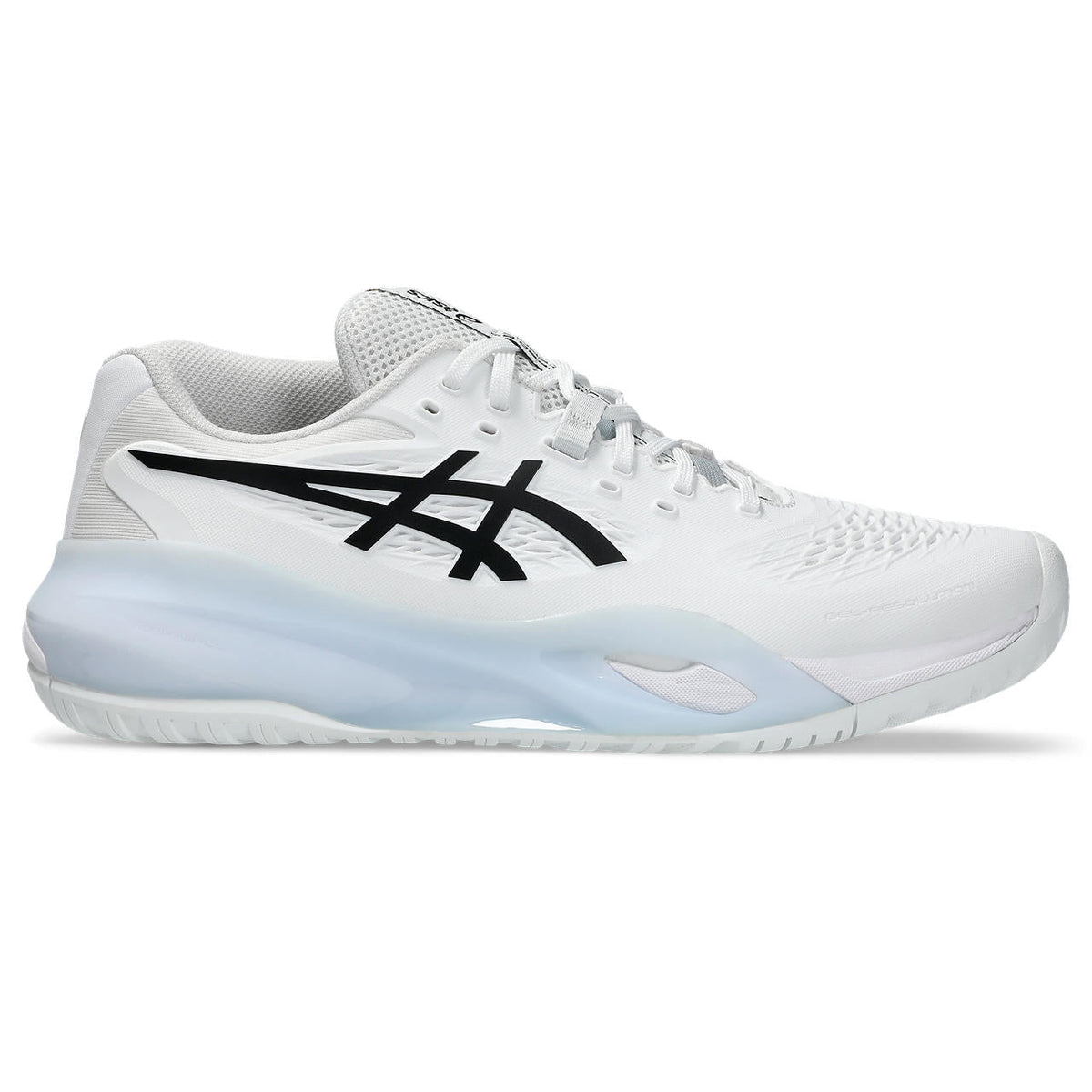 Asics womens shoes  neutral running shoes mens  sneakers Gel-Resolution ¨C White/Black/Light Blue Tennis Sneaker