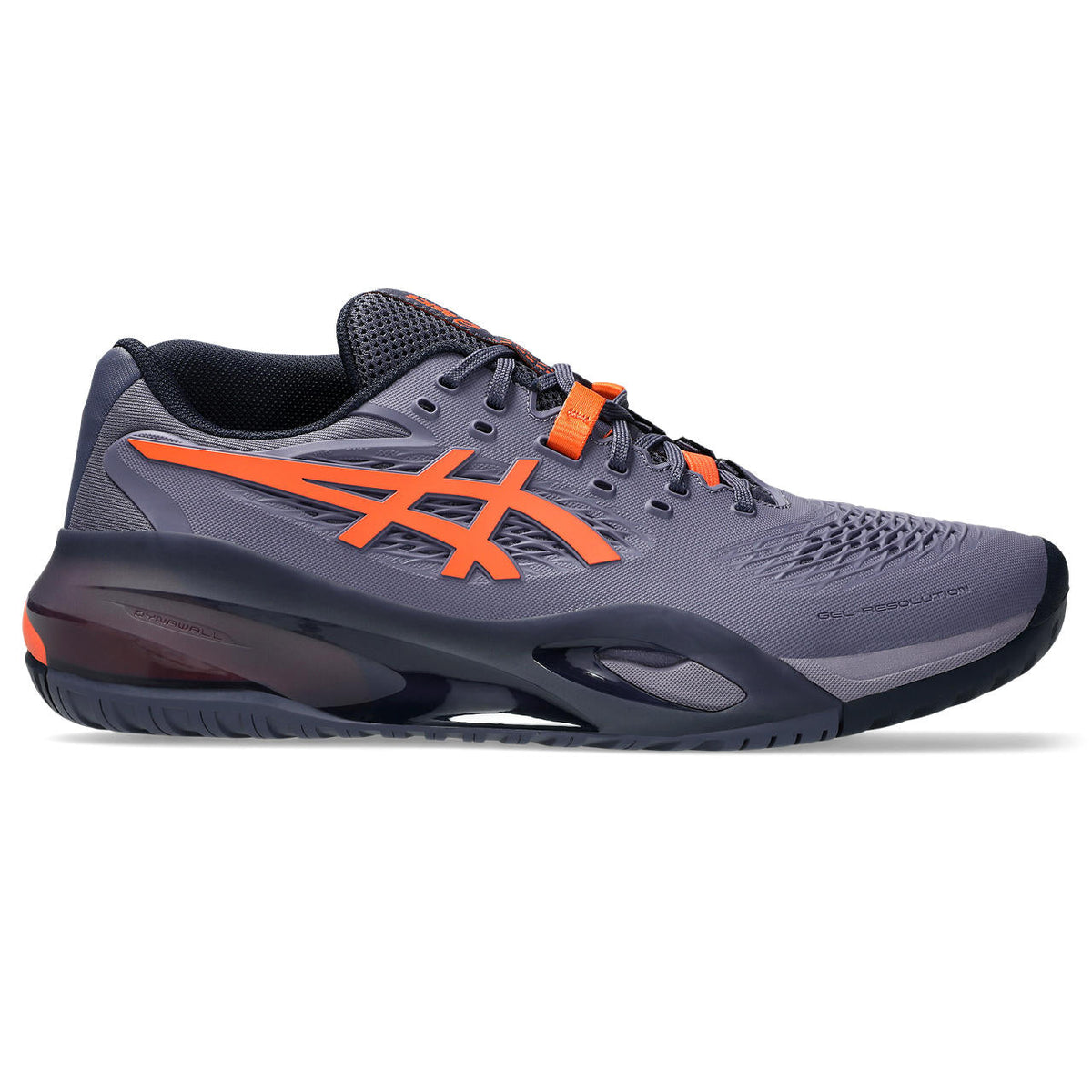 Asics womens shoes  neutral running shoes mens  sneakers Gel-Resolution ¨C Dark Purple/Orange Tennis Sneaker
