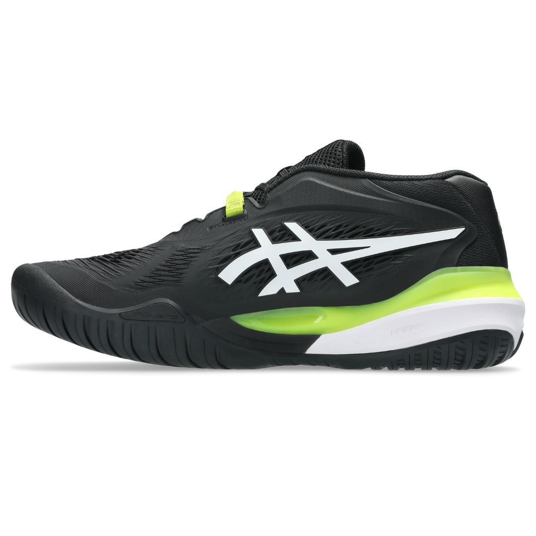 Asics womens shoes  neutral running shoes mens  sneakers Gel-Resolution ¨C Black/White/Neon Green Tennis Sneaker