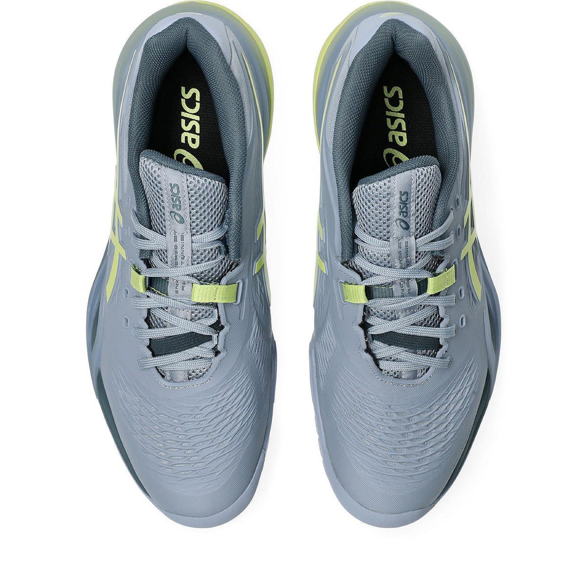 Asics womens shoes  neutral running shoes mens  sneakers Gel-Resolution ¨C Grey/Pale Lime Yellow Tennis Sneaker