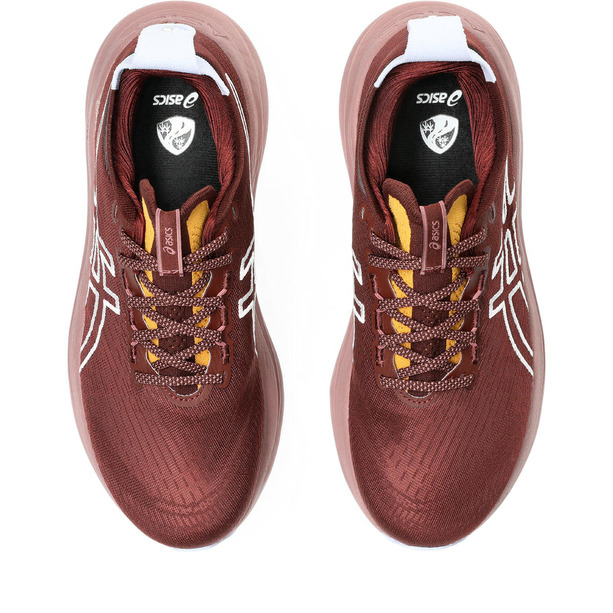 Asics womens shoes  neutral running shoes mens  sneakers Gel-Nimbus 27 Burgundy / White / Dusty Rose