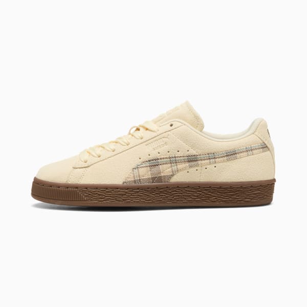 Puma Suede ¡ª Cream / Plaid puma shoes for men  womens shoes  roma shoes