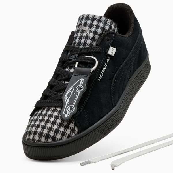 PUMA Suede Classic ¡Á Porsche Black Houndstooth puma shoes for men  womens shoes  roma shoes
