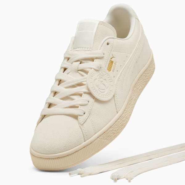 PUMA Suede Classic Off-White-Cream-Gold puma shoes for men  womens shoes  roma shoes