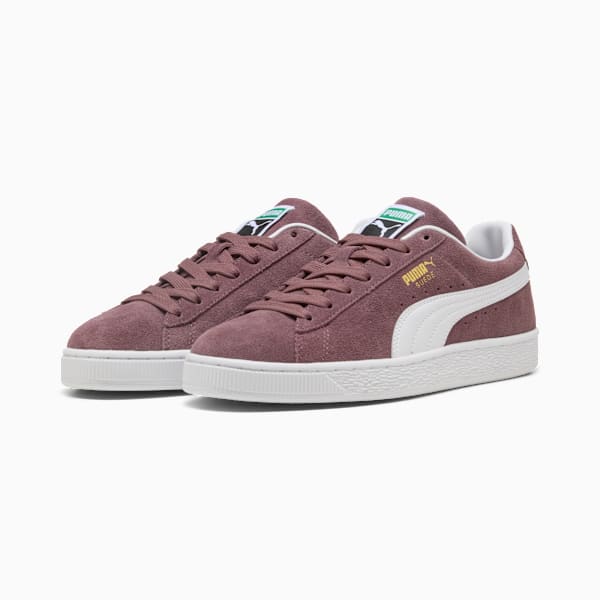 PUMA Suede Classic Dusty Plum-White-Gold puma shoes for men  womens shoes  roma shoes