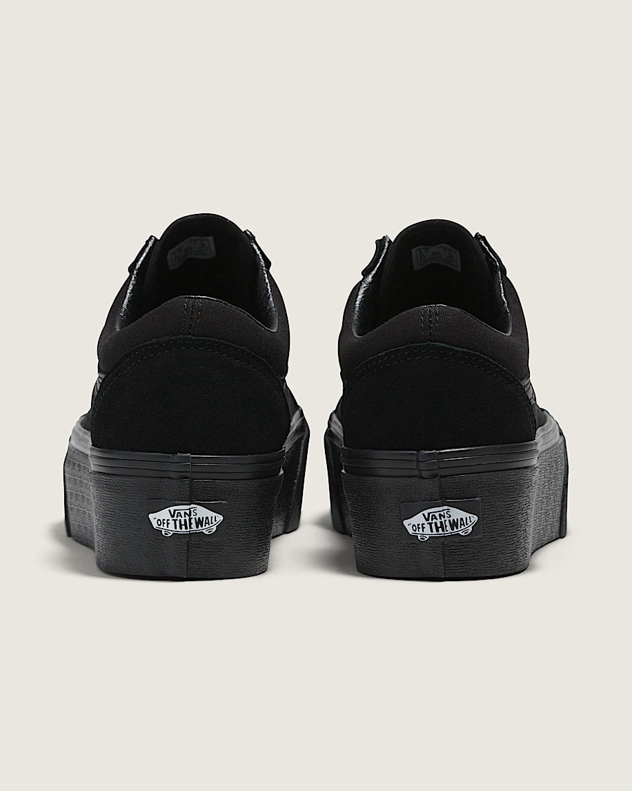 Vans Old Skool Stackform Triple Black slip on shoes mens vans womens vans shoes slip on