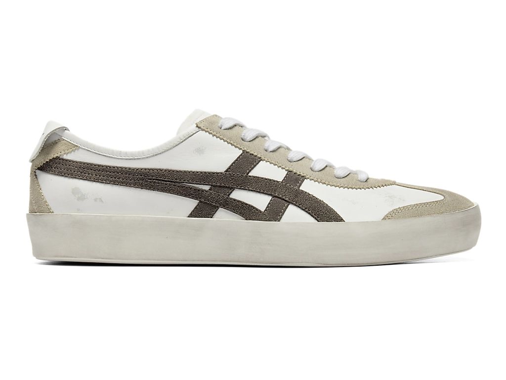 Onitsuka Tiger Mexico 66 Unisex Sneakers ¨C Vintage White Taupe Brown Stripe  running shoes women asics mens shoes