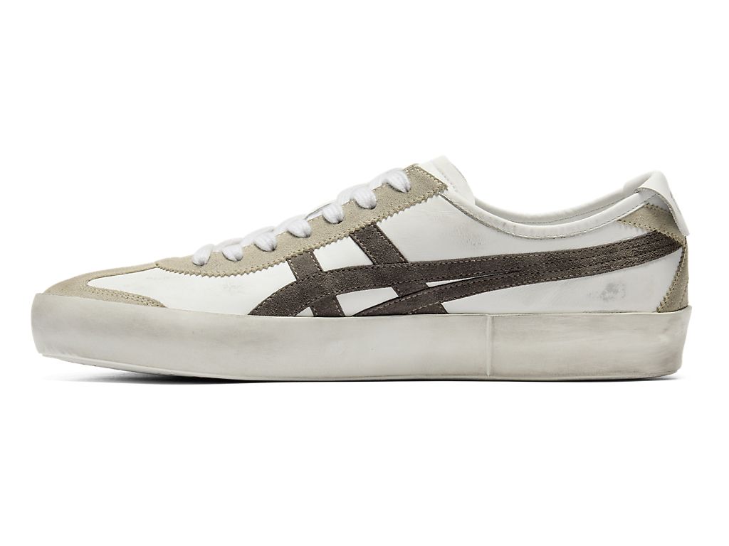 Onitsuka Tiger Mexico 66 Unisex Sneakers ¨C Vintage White Taupe Brown Stripe  running shoes women asics mens shoes