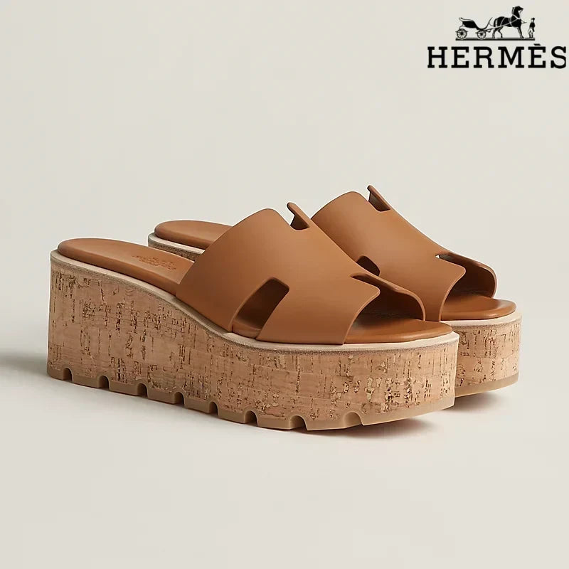 Herm¨¨s Eze Brown Wedge Sandal