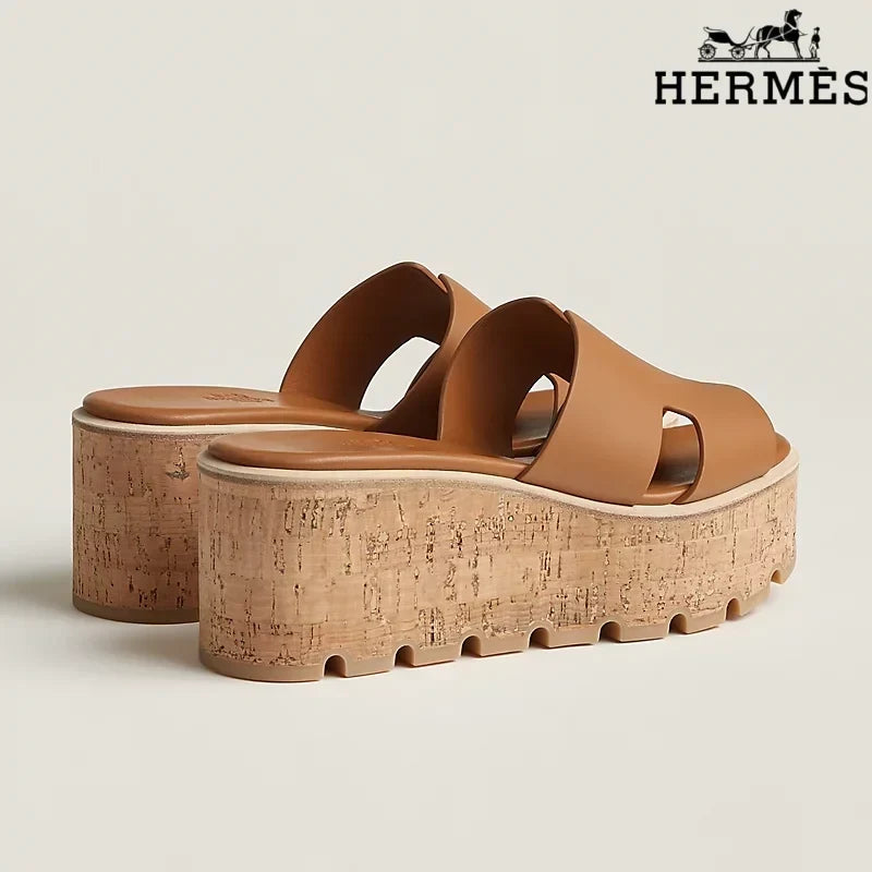 Herm¨¨s Eze Brown Wedge Sandal