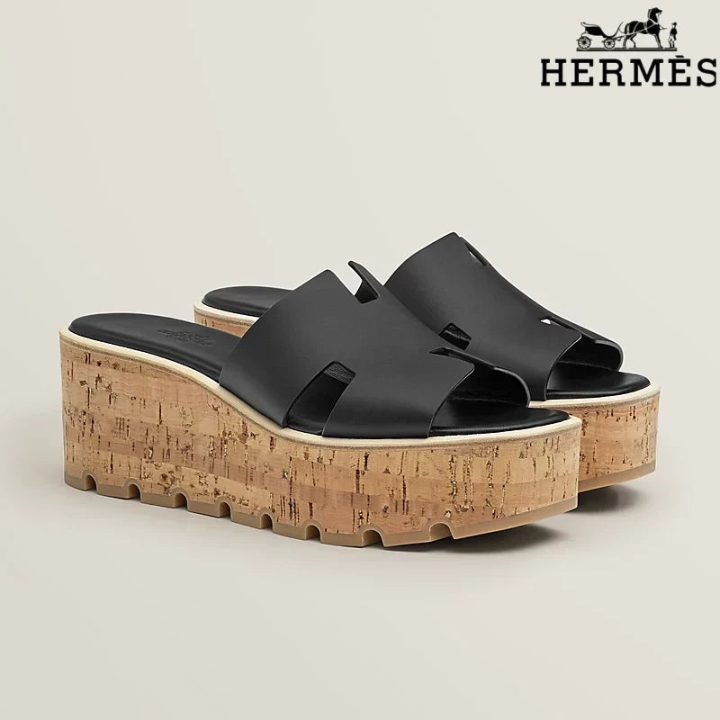 Herm¨¨s Eze Black Wedge Sandal