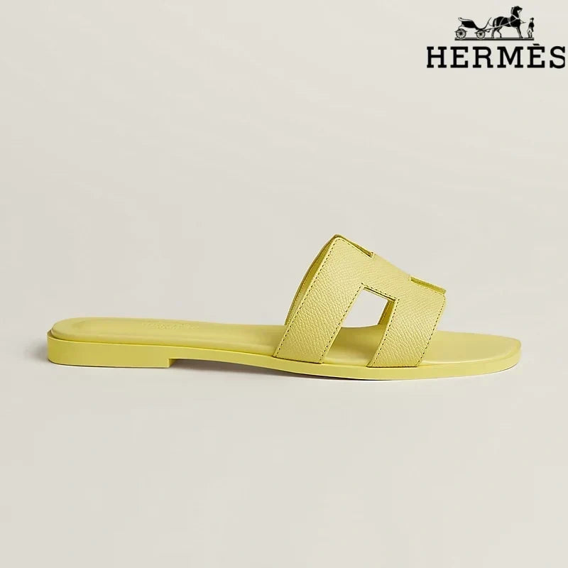 Herm¨¨s Oran Yellow Flat Sandal
