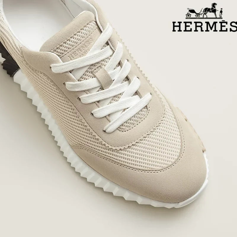 Herm¨¨s Beige Electric Sneakers