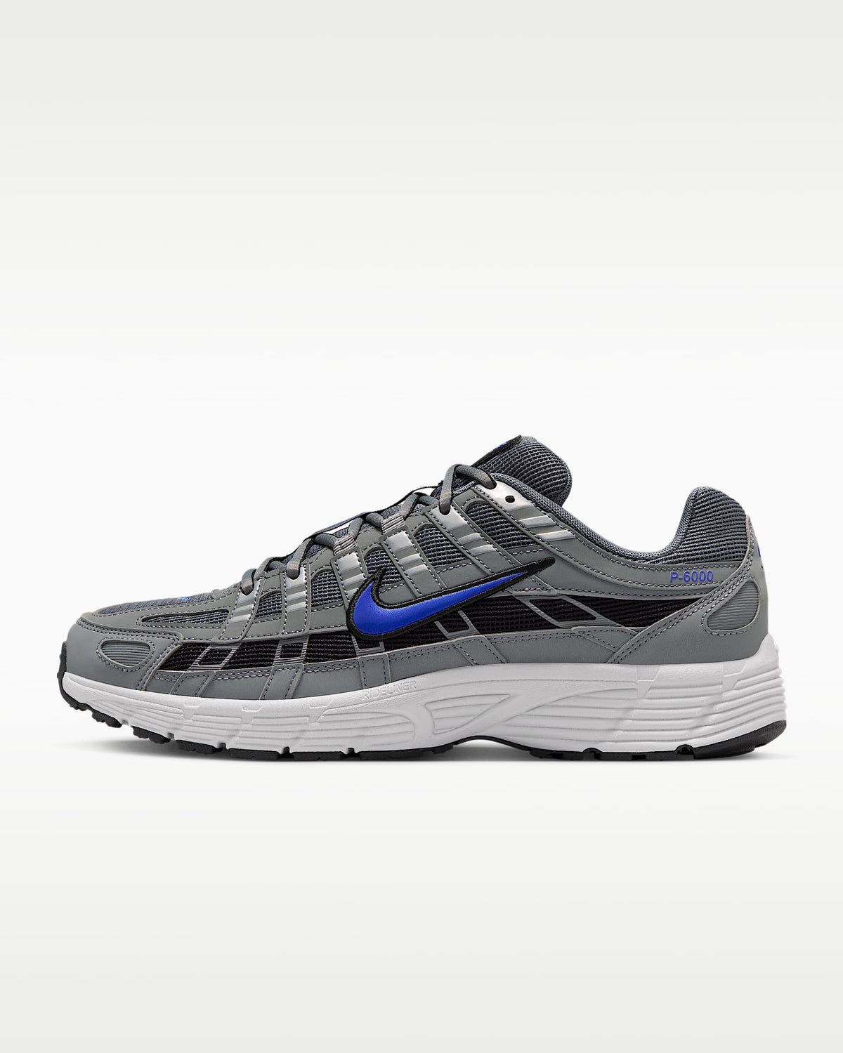 Nike P-6000 ¨C Grey / Black / Blue Mesh Athletic Sneakers
