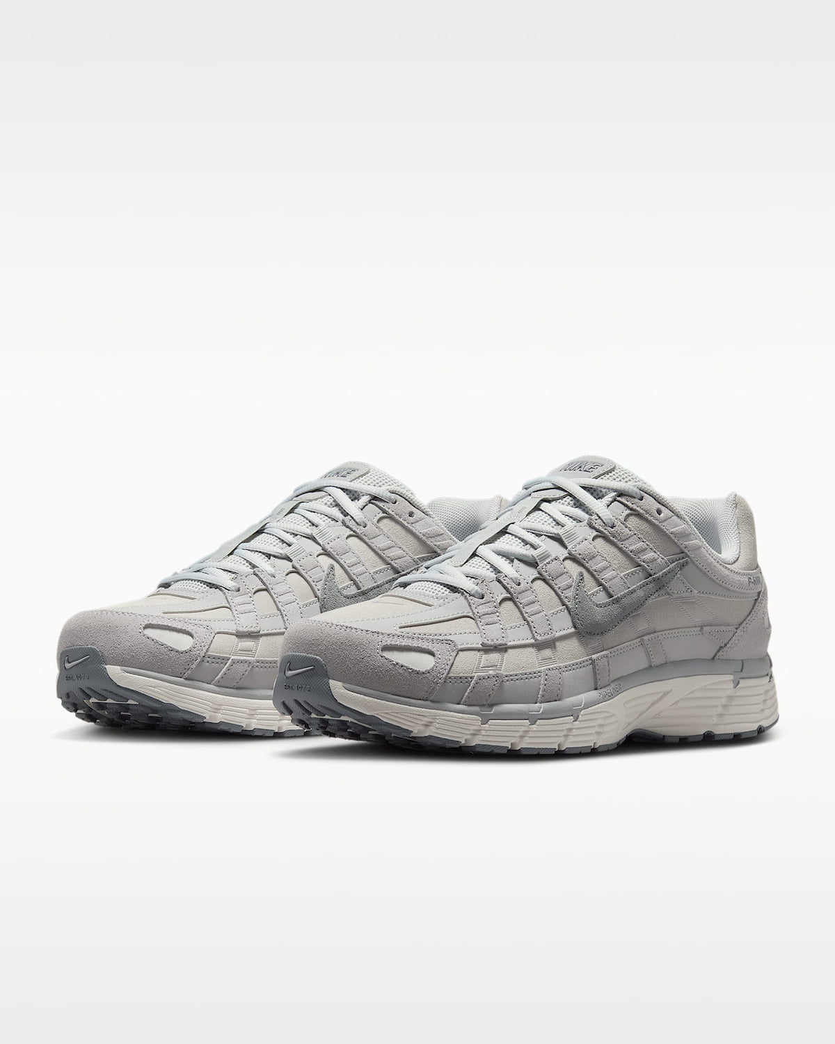 Nike P?6000 Full Grey Suede Mesh Athletic Sneakers