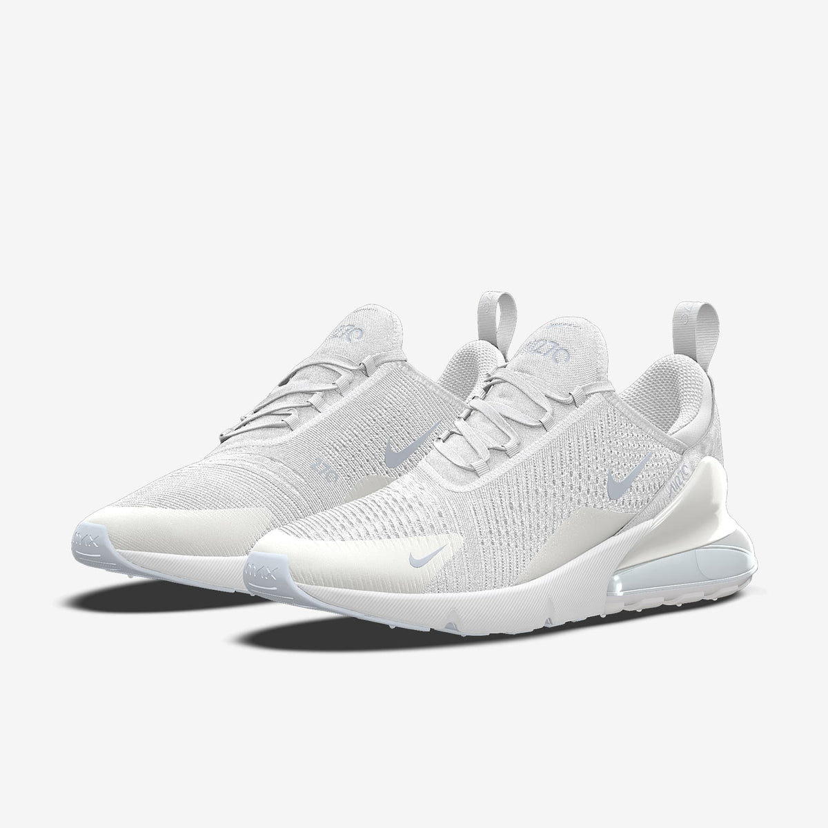Nike Air Max 270 By You ¨C Off-White/Silver Custom Sneaker