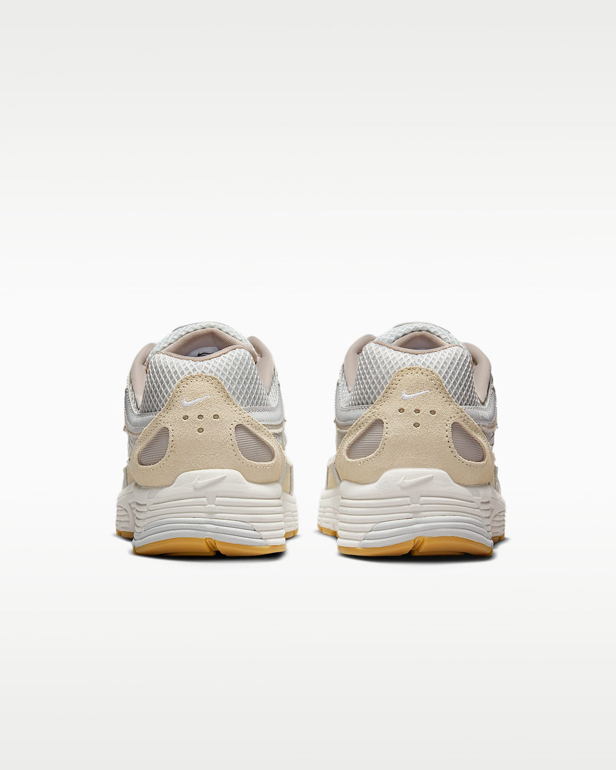 Nike P-6000 ¨C Beige / Cream / Gum Suede Mesh Athletic Sneakers