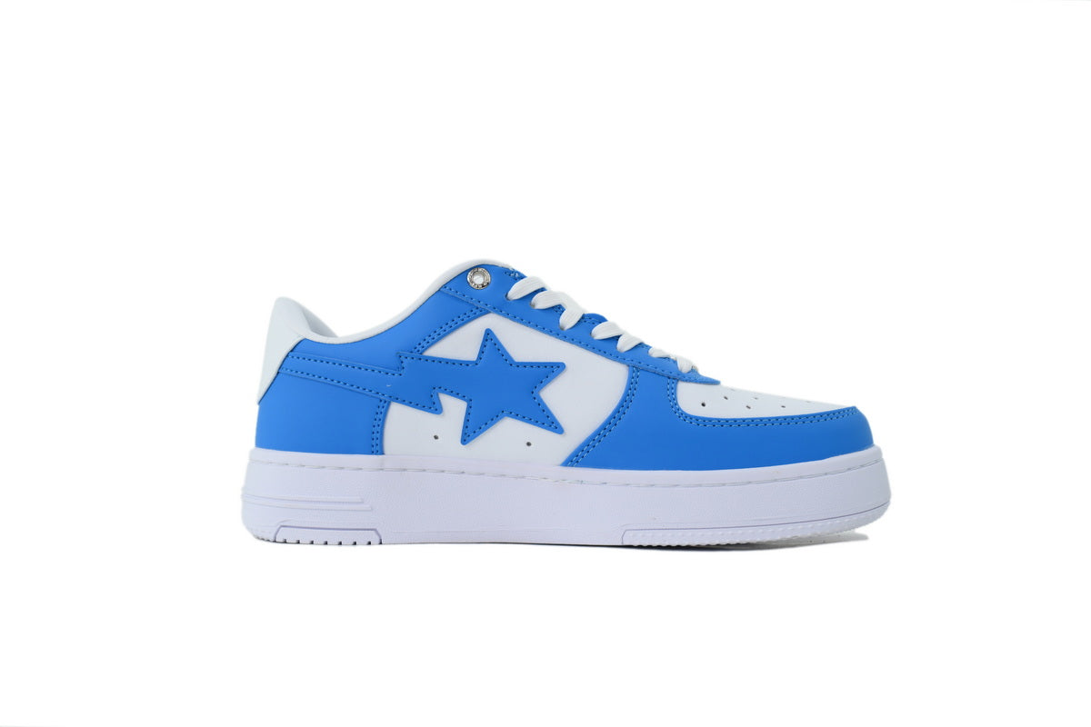A BATHING APE BAPE STA Bright Blue & White Sneakers | Women's & Men's Skate-Inspired Shoes