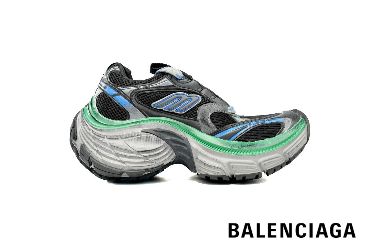 Balenciaga Runner men's shoes  women sneakers ¨C Black, Blue & Green